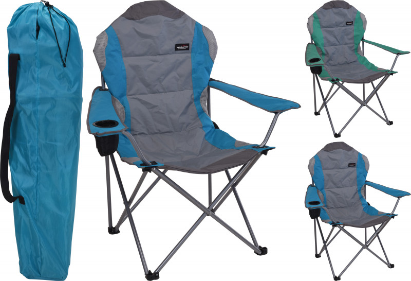 Jumbo Deluxe Camping Chair - Blue photo
