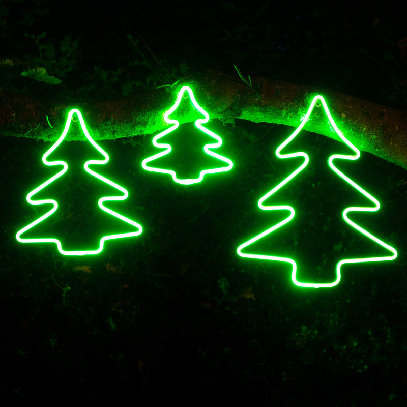 Leisuregrow SET OF 3 SMALL / MEDIUM / LARGE GREEN NEON TREES - EASY TIMER-  Prices Coming Soon