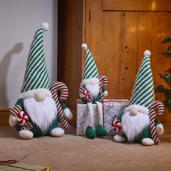 Smart Garden Candy Cane Gonk - Seated - Green