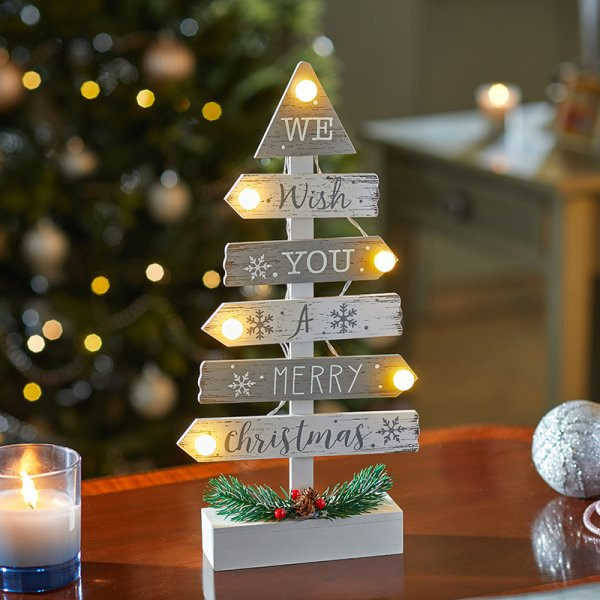 InLit Tree Magic! Silver & White Battery Operated