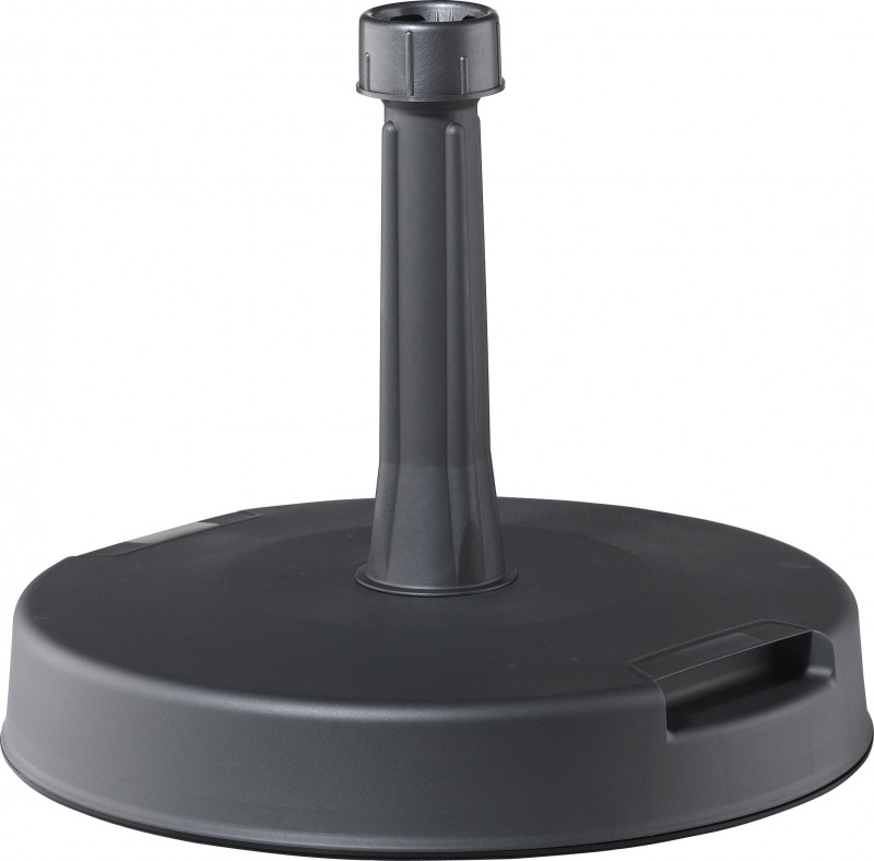 Concrete filled parasol base photo