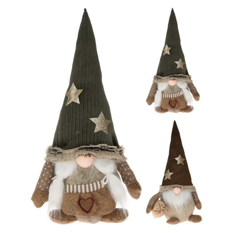 Gnome with Long Cap with Gold Stars (Gonk) 45CM
