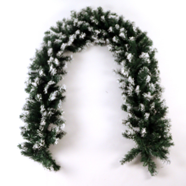 Jeno Floral Snow Thick Canadian Pine Garland