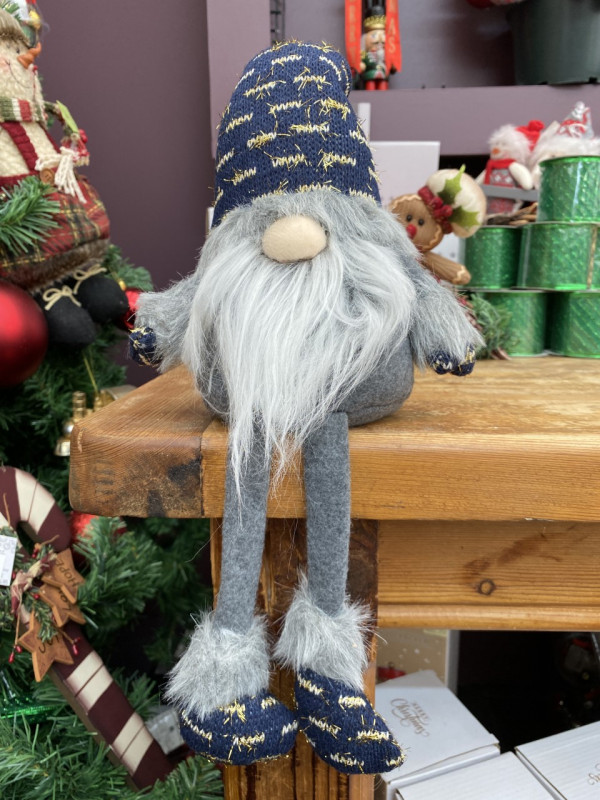 Midnight Blue Santa Gonk Shelf Sitter photo