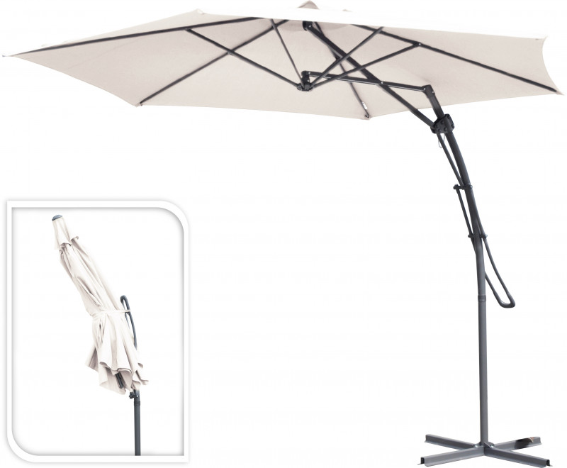 Hanging Push Up Umbrella including 4 bases photo