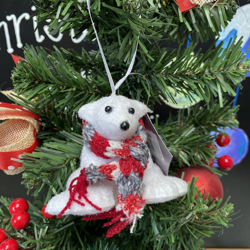 Christmas Polar Bear Tree Decoration photo