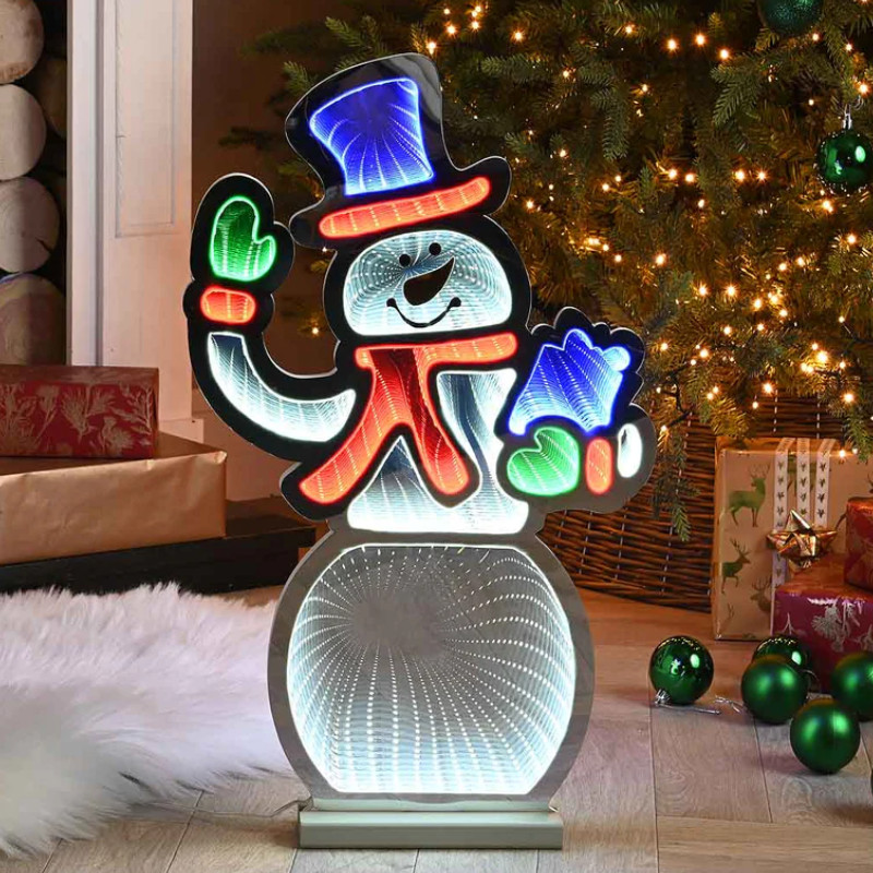 Festive 56CM SNOWMAN INFINITY LIGHT