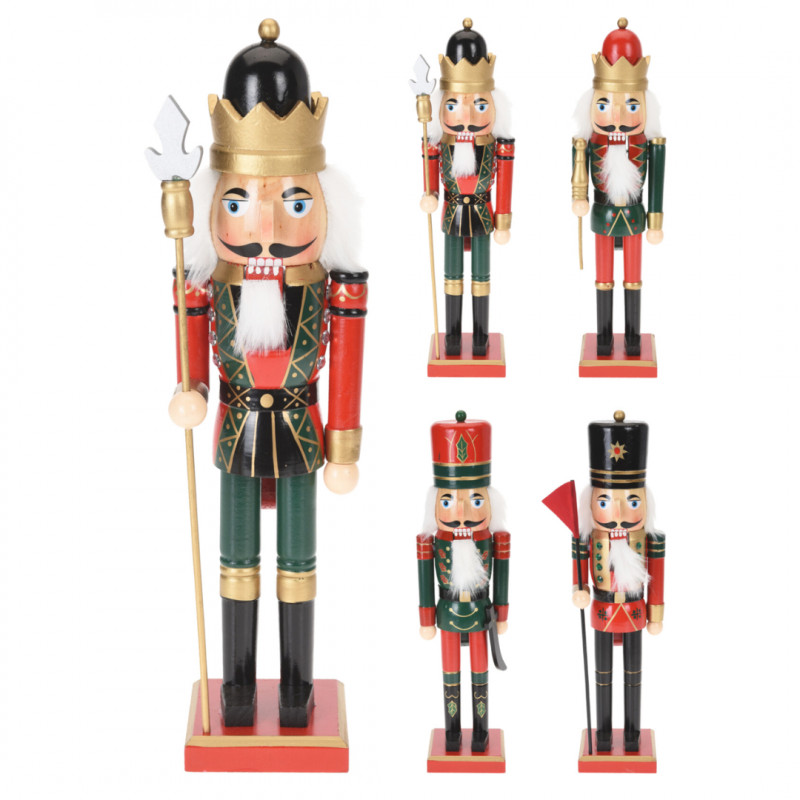 Wooden Nutcracker 38cm 4ASS