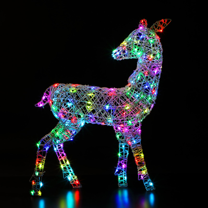 1M RICHMOND DEER 140 LEDS WHITE COLOUR CHANGEABLE photo