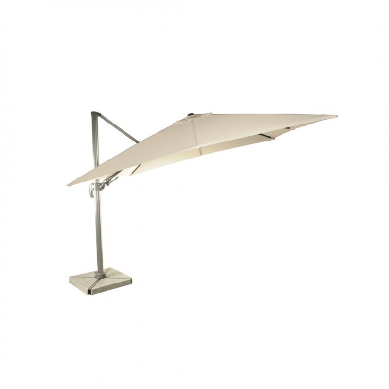 Bramblecrest Lichfield Sand 2.7 x 2.7m Square Cantilever Parasol, Cover & Base