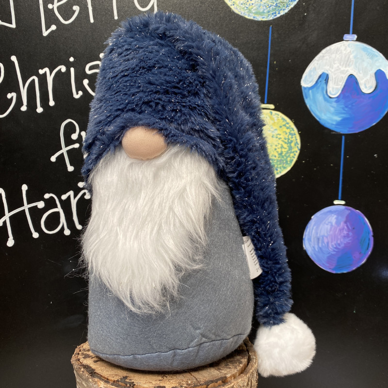 Christmas Fluffy Dark Blue- Medium photo
