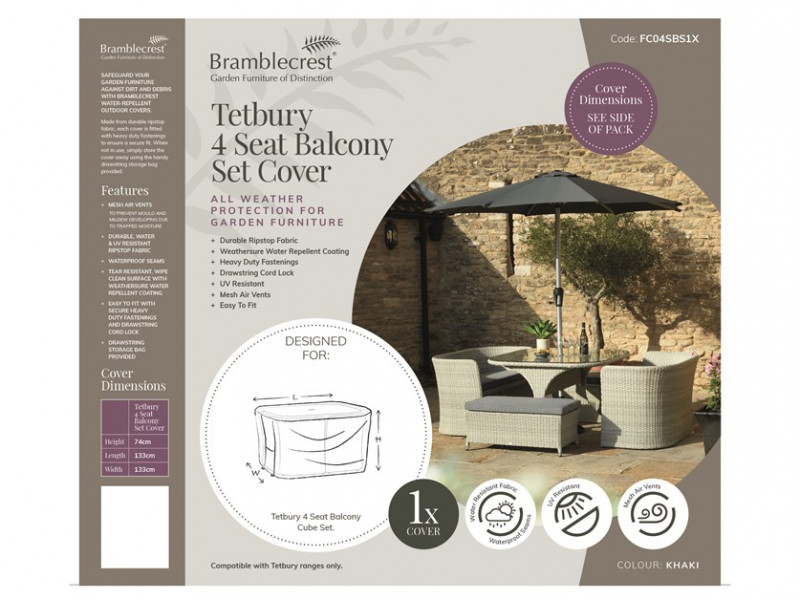 Tetbury 8 Seater Balcony Set Cover