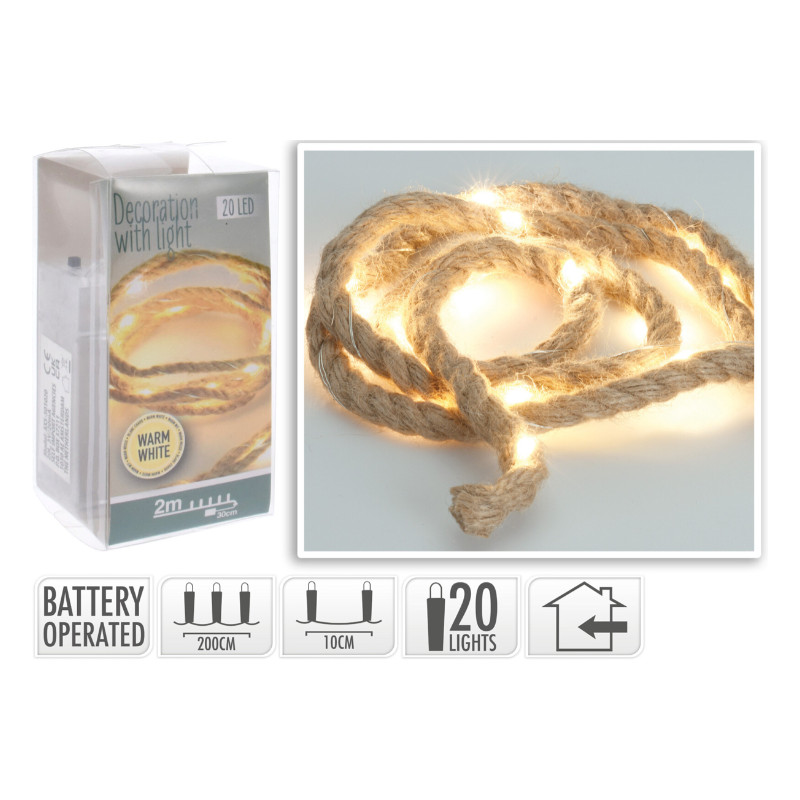 Rope Light 20 Warm White LEDS photo