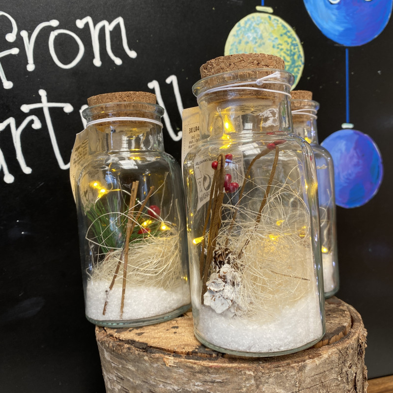 Christmas Glass Bottle Light Decoration Small photo