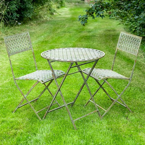 Marlborough Bistro Set- Antique Blue Rust