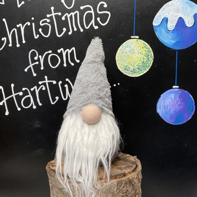 Christmas Fluffy Gonk Grey- Small photo