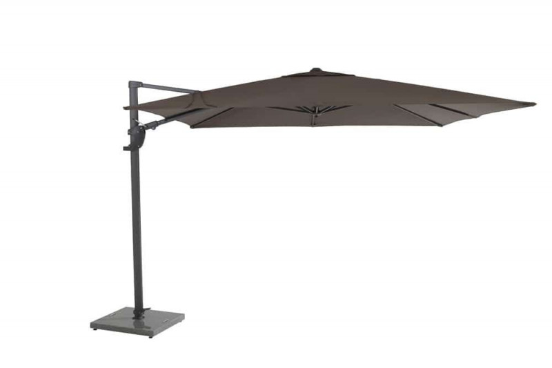 4 Seasons Outdoors Horizon Premium 3m Square Cantilever Parasol - Grey
