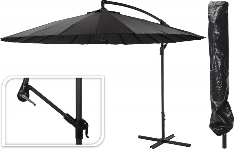 Umbrella Banana Shanghai - Charcoal including 4 bases photo