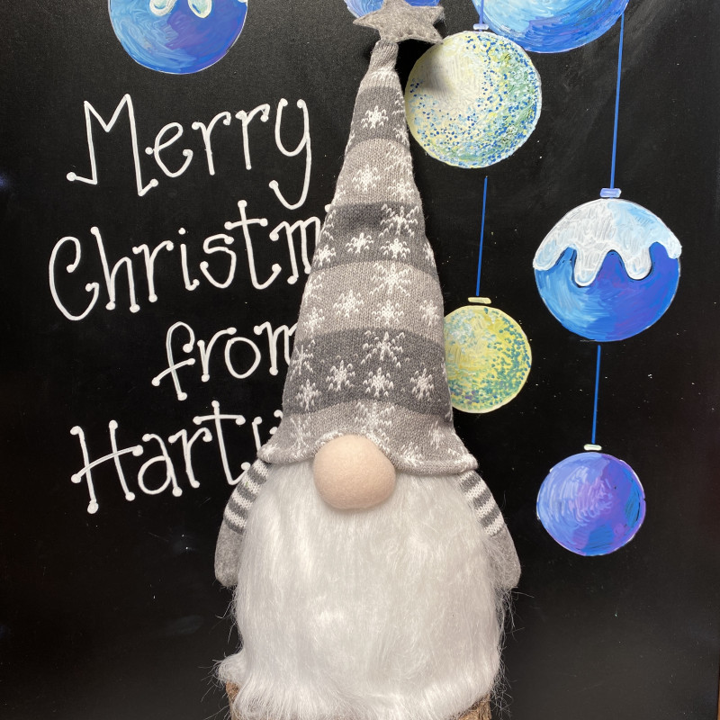 Christmas Light up Gonk Grey- Medium photo