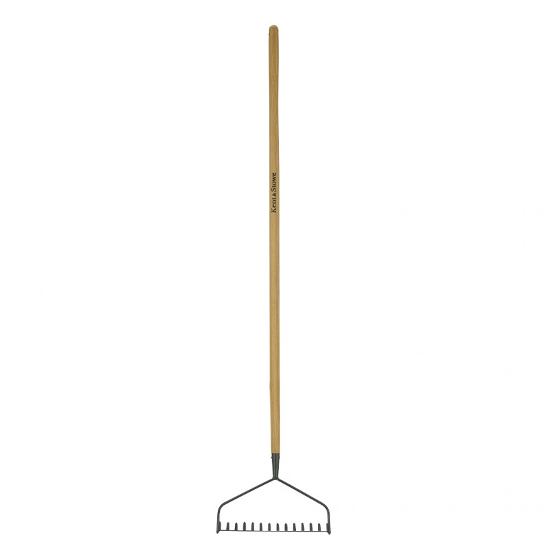 Carbon Steel Long Handled Soil Rake photo