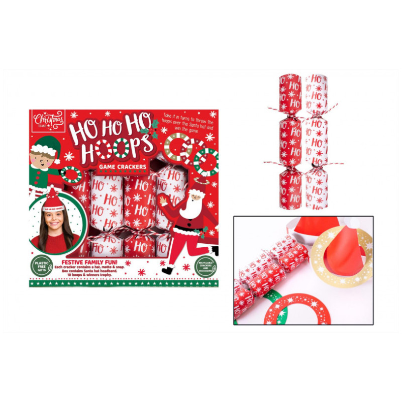 6 X 9 HO HO HOOPS GAME CRACKERS