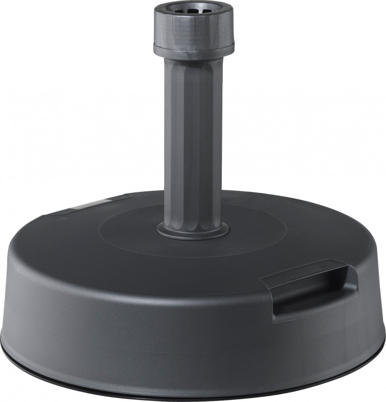 Concrete filled parasol base with grips photo
