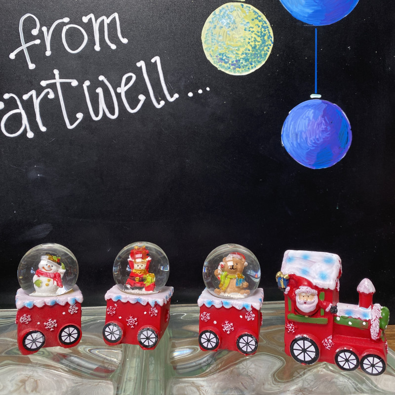Christmas Water Globe Train- 4 Piece photo