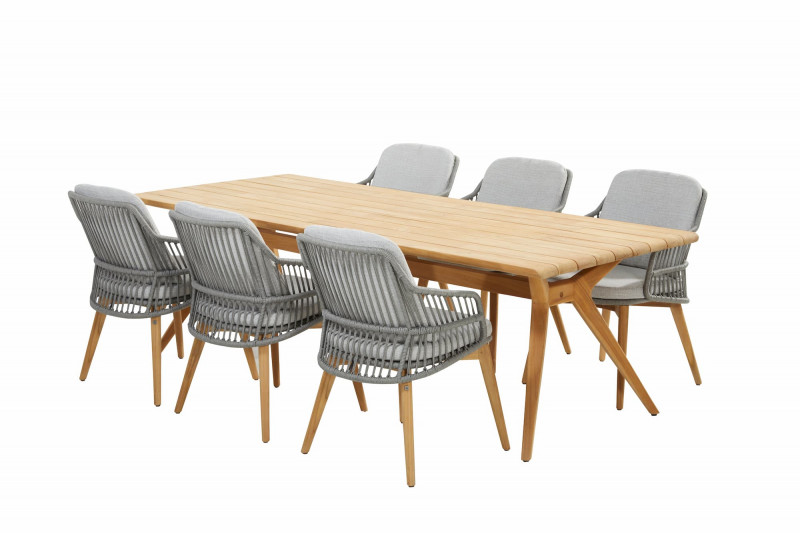 Ancora 6 Seater Dinning with Belair 240cm Table