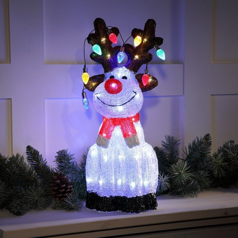 Leisuregrow 54CM ACRYLIC REINDEER WITH STRING LIGHTS- Prices Coming Soon