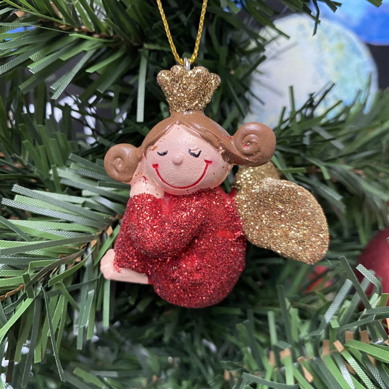 Christmas Red Fairy Tree Decoration photo
