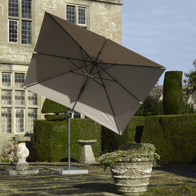 Bramblecrest 2.7m Lichfield Sand Square Side Post Parasol photo