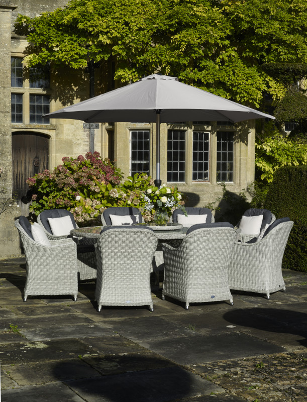 Elliptical Table with 8 Armchairs - SOLD OUT photo
