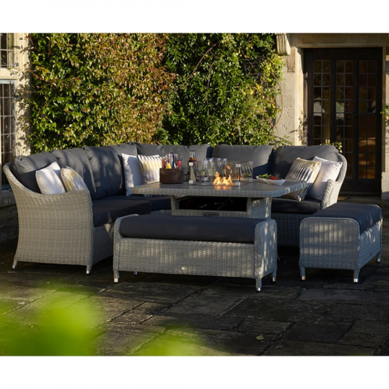 Monterey Sofa Set with Square Adjustable Table and 2 Benches photo