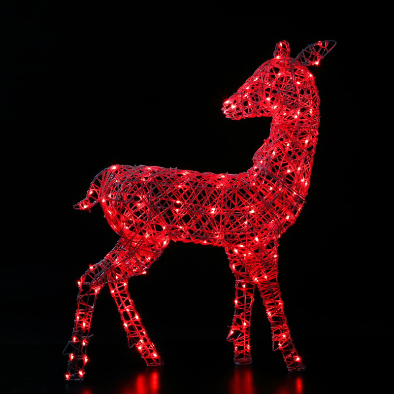 1M RICHMOND DEER 140 LEDS WHITE COLOUR CHANGEABLE photo