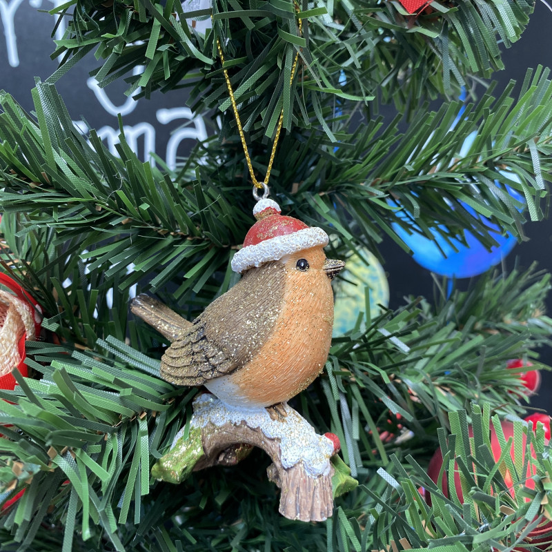 Christmas Robin Tree Decoration photo