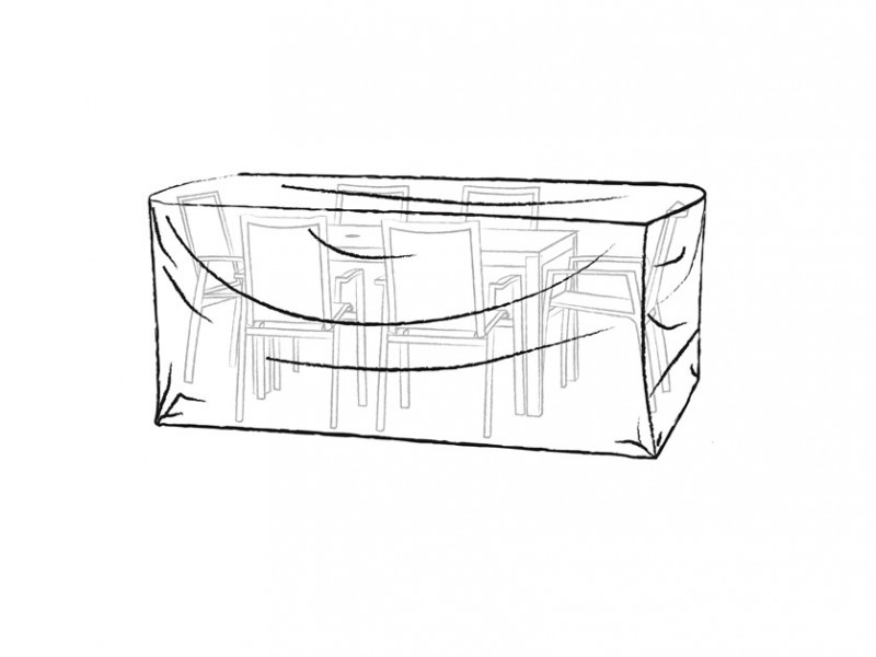 Seville 6 Seat Rectangle Dining Set Cover photo