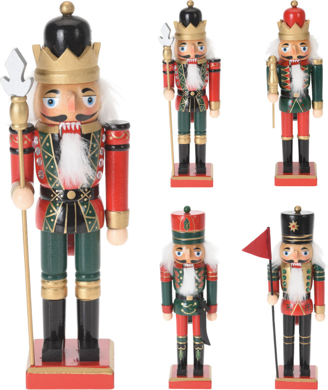 Koopman International  Wooden Nutcracker 25cm 4 ASS