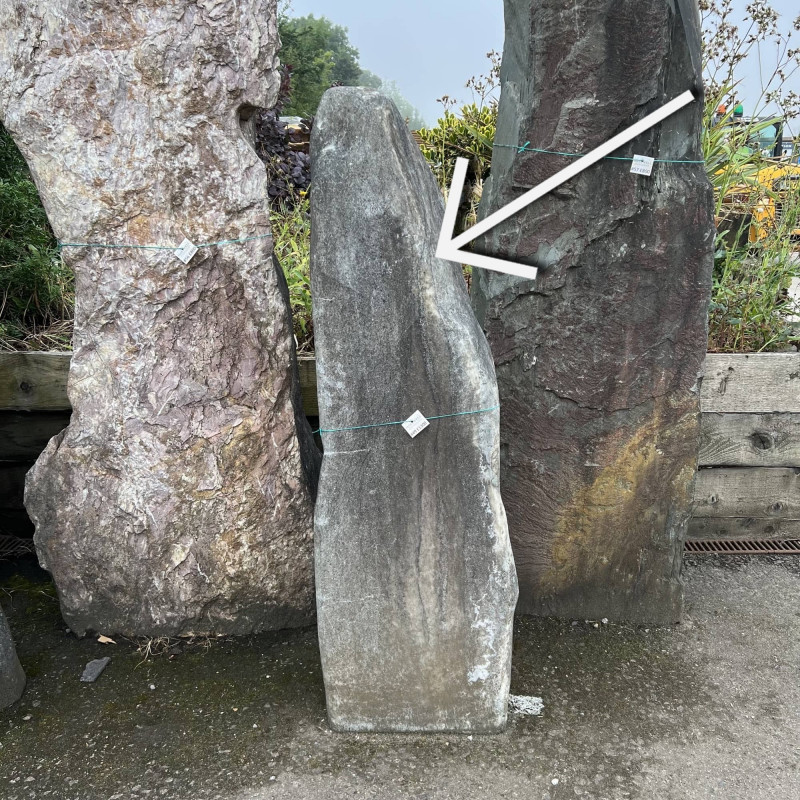 #49 Black Cloud Marble (Standing Stone) photo
