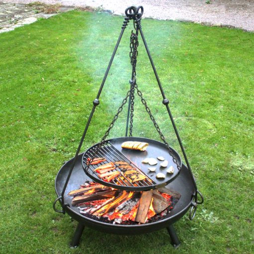 Tripod Cooking Rack 80-90cm Bowls photo