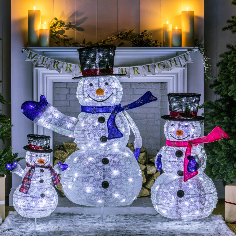 SET OF 3 POP UP SNOWMEN FAMILY- Prices Coming Soon photo