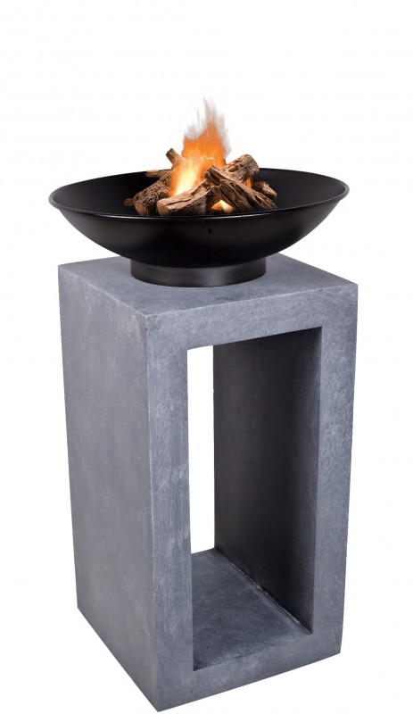 Oval Firebowl & Square Console photo