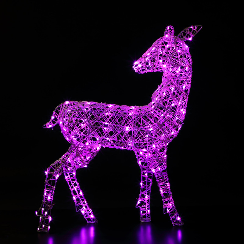 1M RICHMOND DEER 140 LEDS WHITE COLOUR CHANGEABLE photo