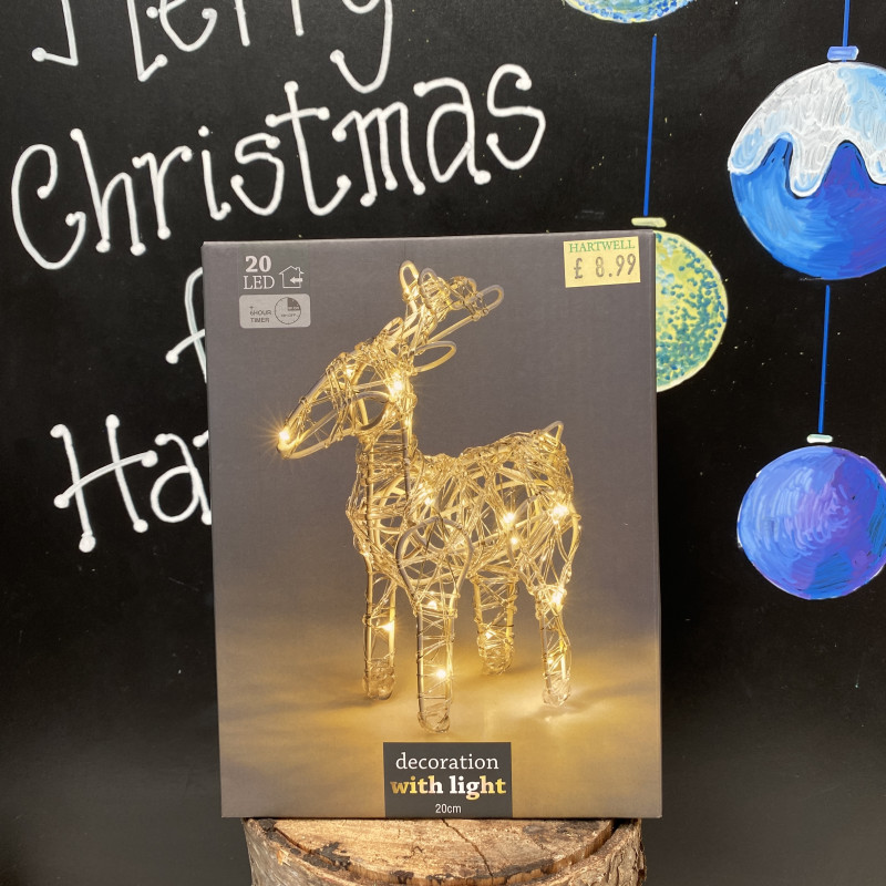 Christmas Reindeer Warm White Light Decoration photo