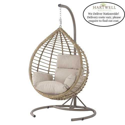 Chedworth Sandstone Single Tulip Open Weave Hanging Cocoon photo