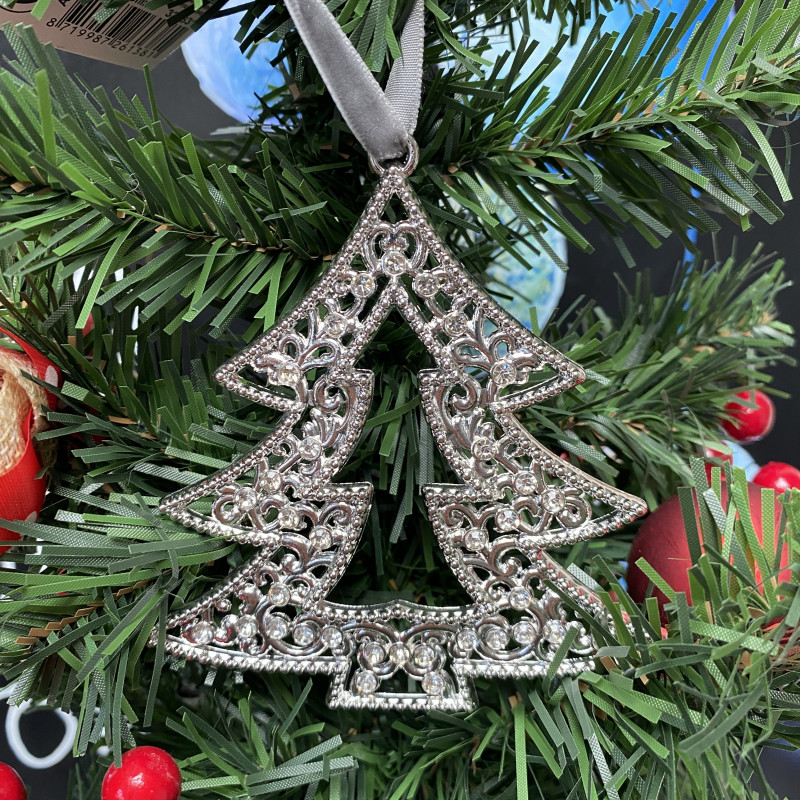 Christmas Silver Tree Decoration photo