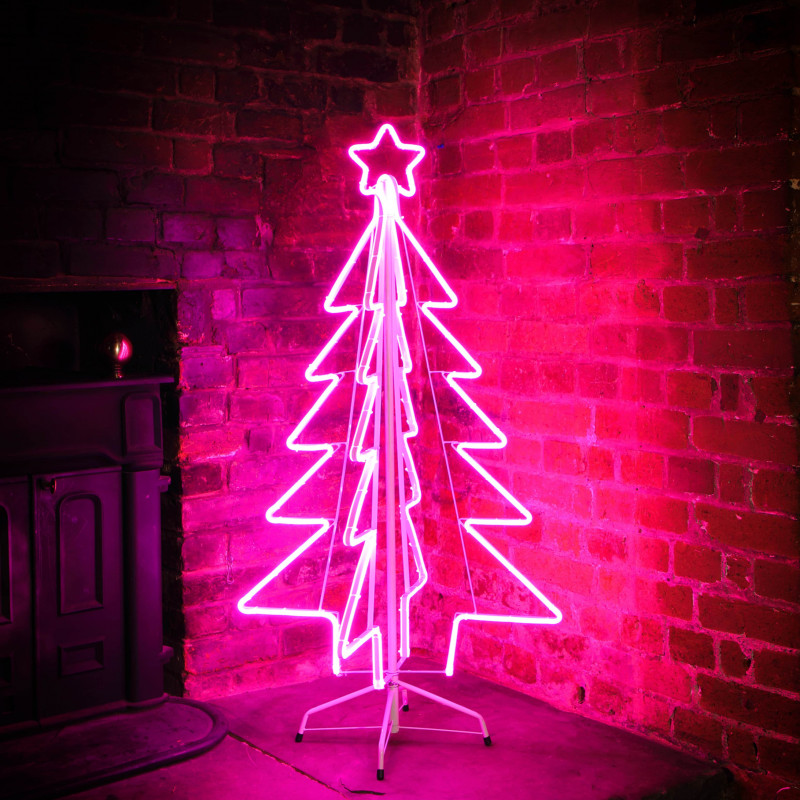 1.1M PINK NEON FOLDABLE TREE - EASYTIMER