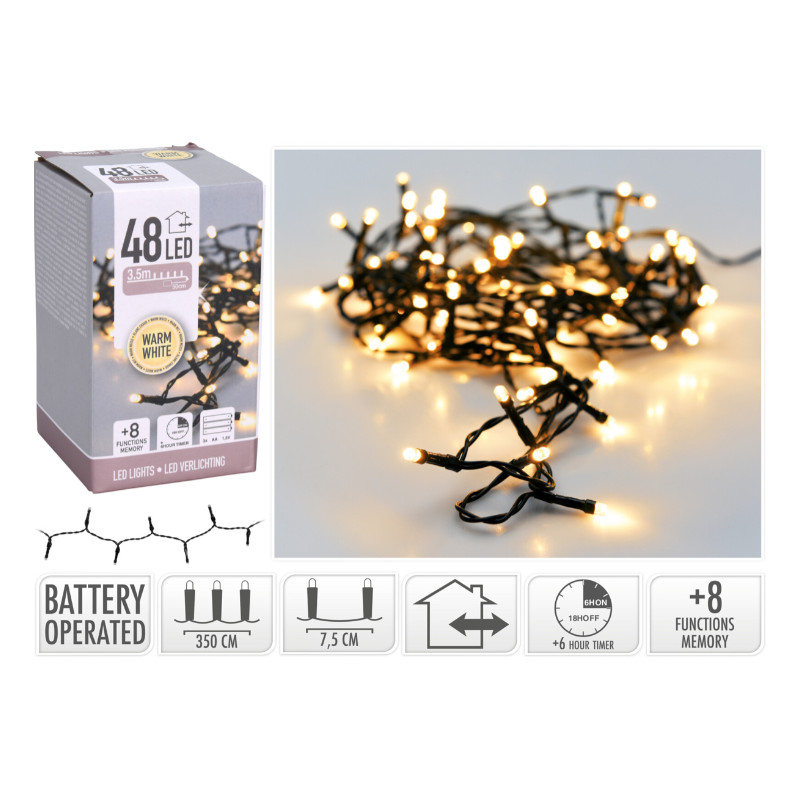 48 Warm White LED Battery Operated- Prices Coming Soon photo