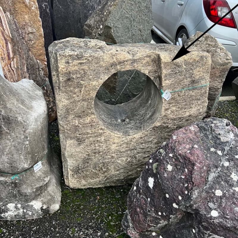 #162 Irish Quartzite Water Feature (Porthole)