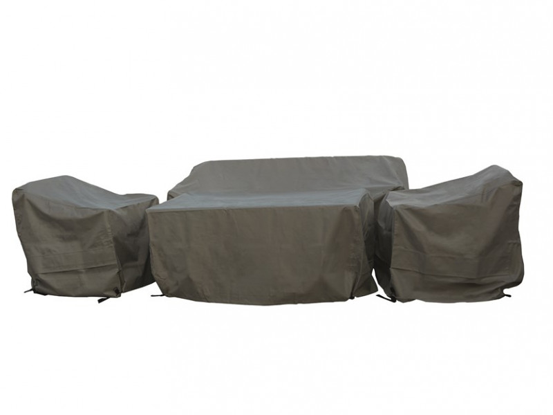Mauritius Square Corner Sofa with Dual Height Table & 2 Benches Set Covers photo