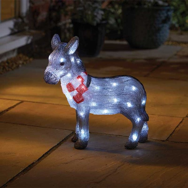 InLit Ice Nativity Donkey